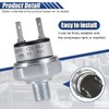 Tuxihapp 2PCS 90-120 PSI Air Pressure Switch, 1/8"-27 NPT Thread