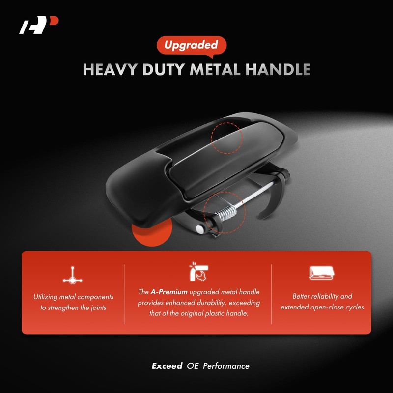 A-Premium Upgraded Metal Tailgate Handle Liftgate Latch Handle Compatible with