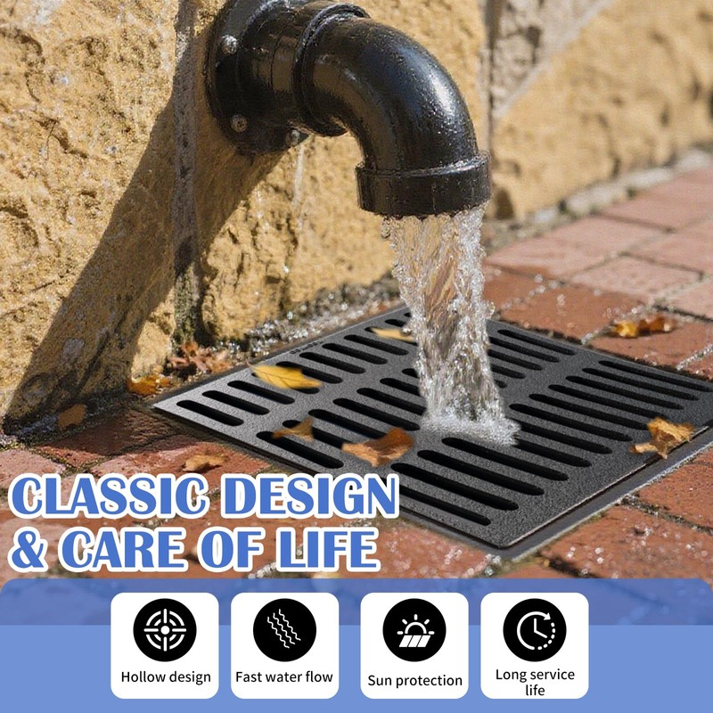 Cast Iron Drain Grate, 9.8 * 9.8 in B125 Class
