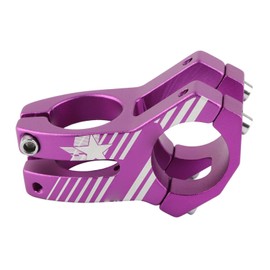 Keenso Bicycle Handlebar Stem, Mountain Bike Handlebar 31.8 mm Aluminium Alloy Stem Road Bike Handlebar Stem Riser for Mountain Bike, Road Bike (Purple)
