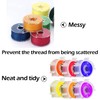YBEATY 80 Pcs Sewing Bobbin Clips Small Clear Bobbin Holder