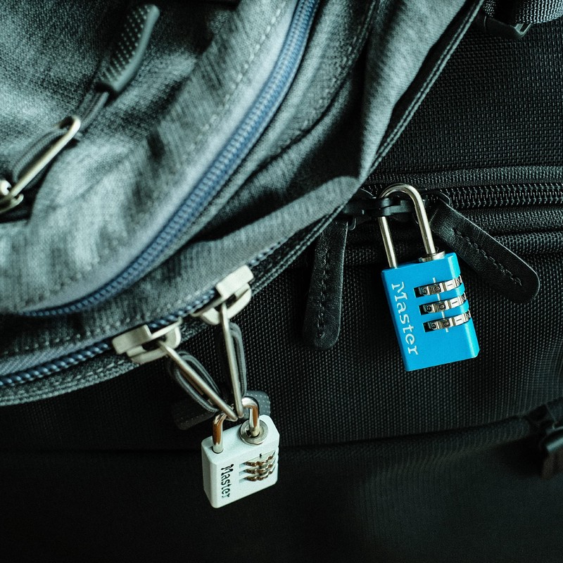 Master Lock 620JADBLU Padlock, Dial, Password Setting, Small, Lightweight, Body