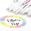 BAZIC Products Fiero Fiber Tip Pen, Fineliner Pens 0.4mm Red