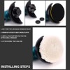 NuoDunco 7 Pieces 6 Inch Wool Polishing Pad Kit -