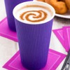 Restaurantware 20 Ounce Ripple Insulated Coffee Cups 250 Double Wall