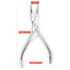Fish Bone Pliers/Tweezers Curved, High Grade Stainless Steel Polished (17cm)