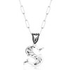 Montana Silversmiths Western Initial Pendant 18 Inch Adjustable Paperclip Chain