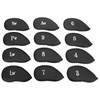 12Pcs Golf Iron Covers Set with Numbers Soft Protective Golf