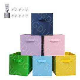 Caja De Almacenamiento De Ropa Plegable, Juego De 6+ganchos