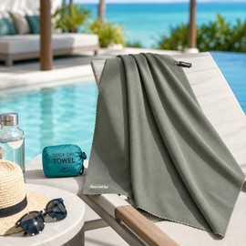 Quick-Dry Microfiber Travel Towel for Outdoor Use – Compact Absorbent Towel for Hiking, Gym & Beach