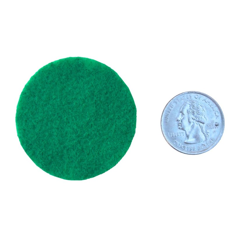 Playfully Ever After Green Felt Circle Stickers (2 inch -