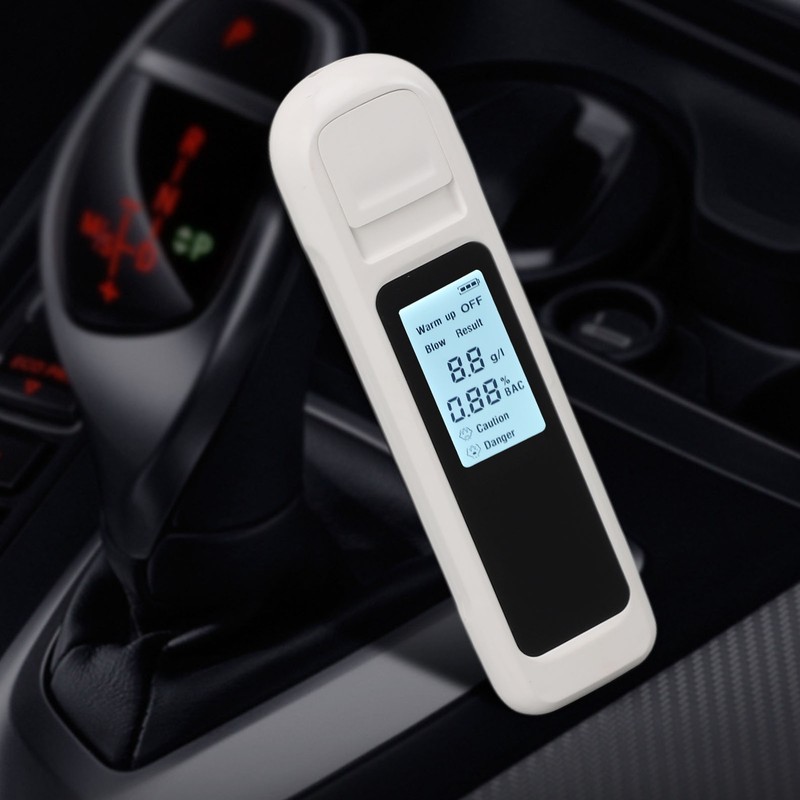 Alcohol Tester High Accuracy LCD Display USB Charging Portable Automatic