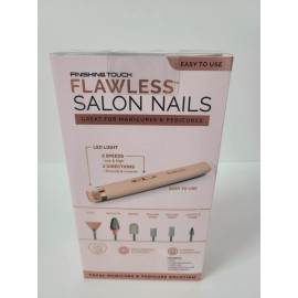 Finishing Touch FLAWLESS SALON NAILS Pedicure Manicure Tool / Home Travel New