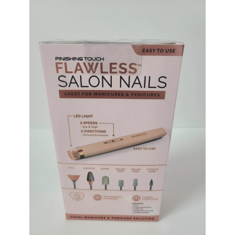 Finishing Touch FLAWLESS SALON NAILS Pedicure Manicure Tool / Home