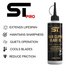 Supreme Trimmer Premium Hair Clipper Blade Lubricating Oil | 250ML Anti-Rust Barber Clipper Oil for Blades, Hair Trimmer | STO925