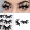 MIKIWI 25mm Lashes, Dramatic 6D Faux Mink Lashes, Fluffy Volume