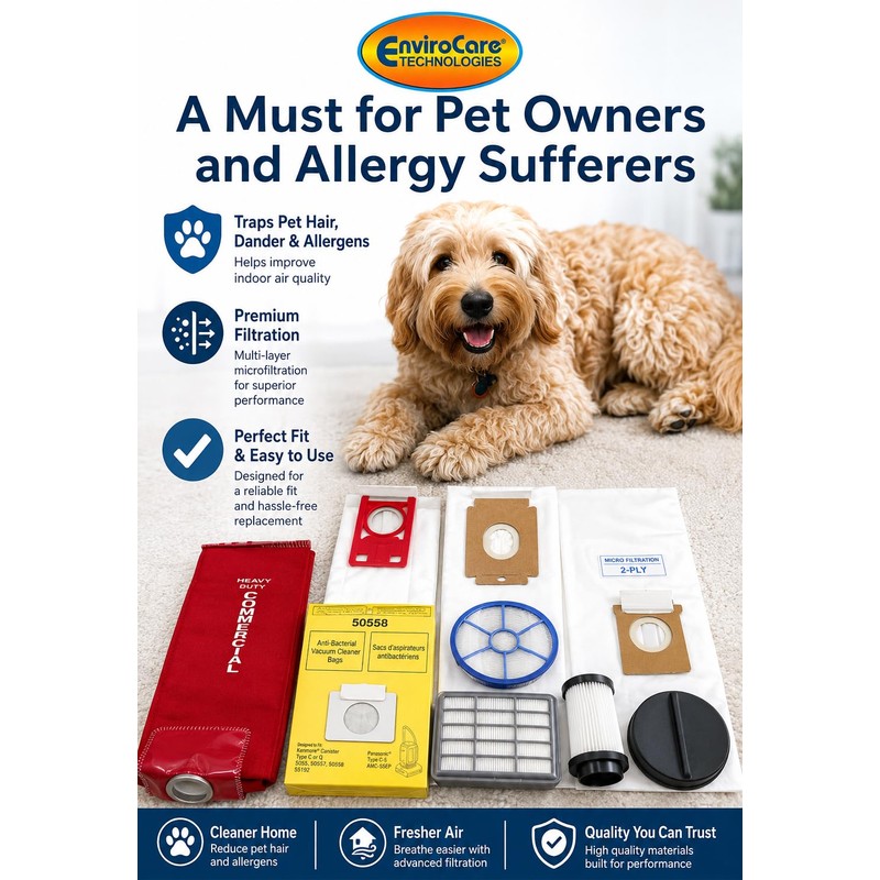 Envirocare Premium Replacement Multi-layer Micro Filtration Vacuum Bags Made to