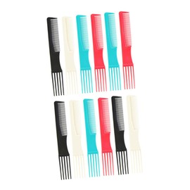 Gatuida 12pcs Dual-sided Hair Styling Combs Versatile Hairdressing Tools for Salon Home Use for Creating Hairstyles Random Colors Included
