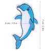 Cute Dolphin Embroidery Patches Applique Sew On Embroidery Accessories Cool