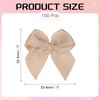 PATIKIL 1 Inch Mini Ribbon Bow 100 Pcs Satin Fabric