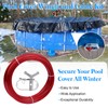 Pool Cover Winch and Cable Kit 100ft Pool Cover Wire