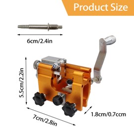 Divove Chain Saw Sharpener, Portable Hand Crank Chainsaw Sharpener, Chain Sharpener Tool, Saw Chain Sharpener Accessories for All Types of Chain Saws