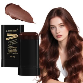 Peine de Coloración Portátil para Cabello, Cubre Canas y Repara Color - Peine de Tinte Unisex Resistente al Agua y Sudor Dos en Uno, Fácil de Usar en Casa o Viaje (Café)