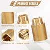 Brass Tap Extension 1/2 Inch, Pack of 5 Thread Extension