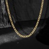 ilasif Stainless Steel/Gold Plated Figaro Chain Necklace for Men, Stainless