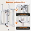 SMOQIO Trailer Ladder Rack, 4 Racks Enclosed Trailer Ladder Rack