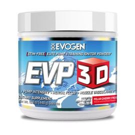Evogen EVP 3D Preentrenamiento Sin Estimulantes  Stim-Free Pre-Workout Powder, Cherry                                                                 