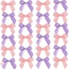 24pcs Satin Ribbon Twist Tie Bow Pre Tied Bow Crafts