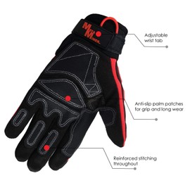Illinois Glove Company Meta Miner Hi-Viz Premium Smooth Palm Gloves Style 495 (XL)