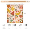 Imirell Fruit Summer Shower Curtain 60Wx72H Inches Strawberry Watermelon Tropical
