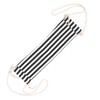 Footrest Black and White Streaks Soft Breathable Adjustable Foot Hammock