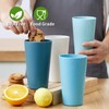 Hlukana Wheat Straw Cups Set of 8, 20 oz Unbreakable
