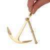 NKlaus Nautical Stick Anchor with Shackle Brass 13 x 9.5