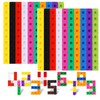 TOGHPUW 100 Pcs Maths Cubes With 10 Colours, Fractions Resources