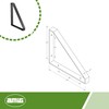 Amig - Dreieckige Halterung für Industrieregal | 211 x 261