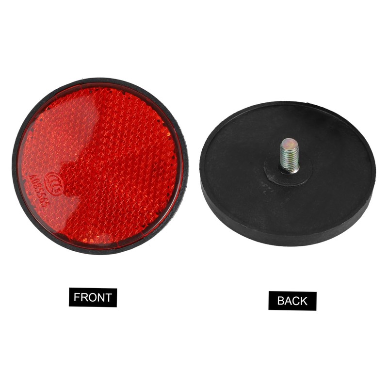 Mobestech 4pcs Car Reflectors Round Vehicle Reflectors for Improved Safety