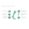 ATOM Compression Wear Graduated 18-22 mmHg Socks with Special Massage