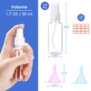 24 Pcs Spray Bottles 2oz / 55ml Clear Empty Mini