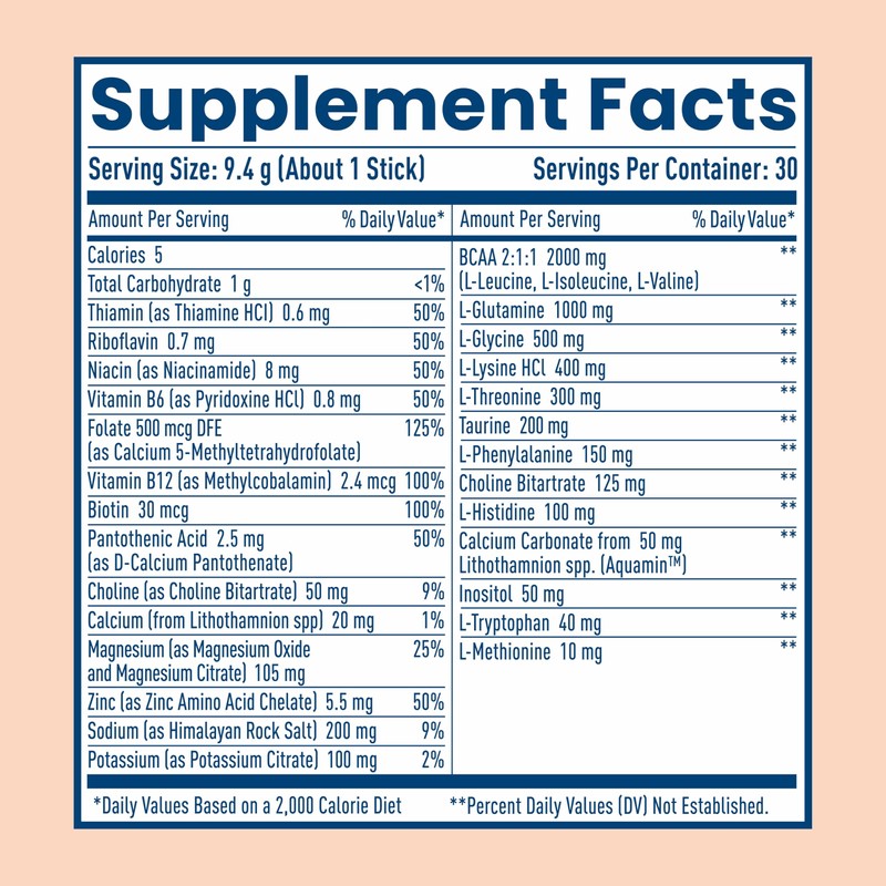 NativePath Native Hydrate Stick Packs, Sugar Free Electrolytes Powder with