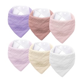 JOYIT Muslin Bib, Soft Pink