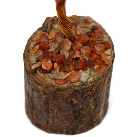 Treasure Gurus Carnelian Chakra Heal Stone Tree of Life Natural Gemstone Positive Energy Balance Geode Reiki Decor