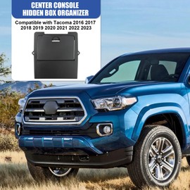 Psler Center Console Hidden Organizer - Fit for Toyota Tacoma 2016 2017 2018 2019 2020 2021 2022 2023 Armrest Tray Hidden Storage Box for Toyota Tacoma 2016-2023 Car Interior Accessories