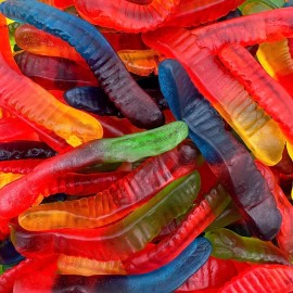 iLike! Gummy Worms Candy - Made with Real Fruit Juice - 2-Pound Bag