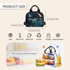 Butterfly Insulated Lunch Box for Women Blue Lunch Tote Bag