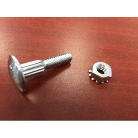 10 Pack - 1 1/4" Carriage Bolt & Nut - Overhead Todco Whiting Door Hinge Morgan