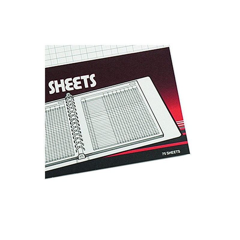 Rexel Twinlock Variform V4 Cash Refill Sheets 4 Columns (75